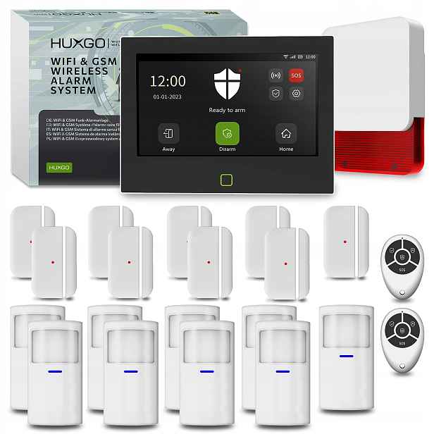 Bezdrátový alarm WiFi Gsm 4G s Tuya, Huxgo HXA700 4G venkovní siréna