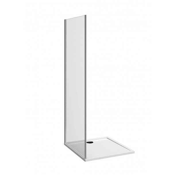 Jika Nion - Pevná sprchová stěna, 90x195 cm, Jika Perla Glass, stříbrná/sklo arctic H2972N20026661