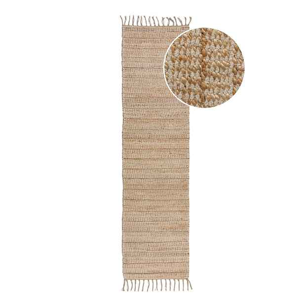 Koberec běhoun v přírodní barvě 60x230 cm Levi – Flair Rugs