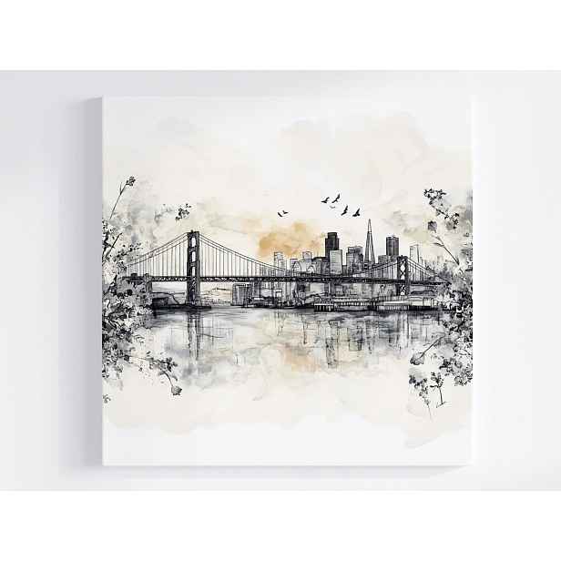 Obraz Na Plátně Canvas Město Panorama San Francisco Golden Gate 50x50