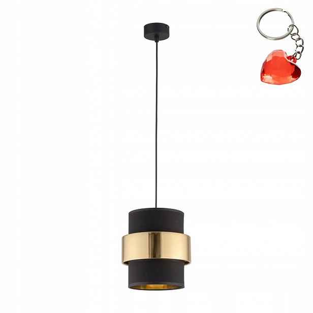 Stropní závěs Stropní Svítidlo Závěsný černý Calisto 20 cm Moderní Tk Lighting