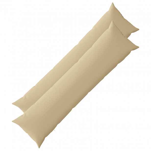 vidaXL Povlak na polštář 2 pcs HEERLEN Béžová 40 x 145 cm Polyester