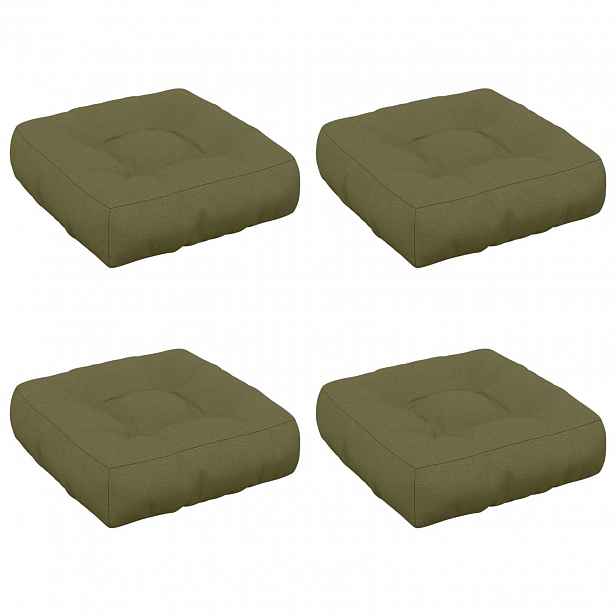 vidaXL Polstry ve 4 kusech VIANEN 4 pcs 100% polyester Olivově zelená
