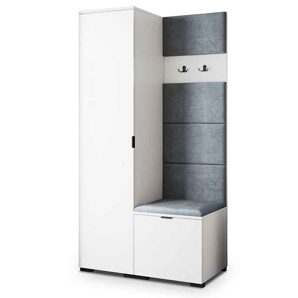 MASSENO MODERNÍ PŘEDSÍŇOVÁ SESTAVA LORI, 95/181/51 cm, bílá