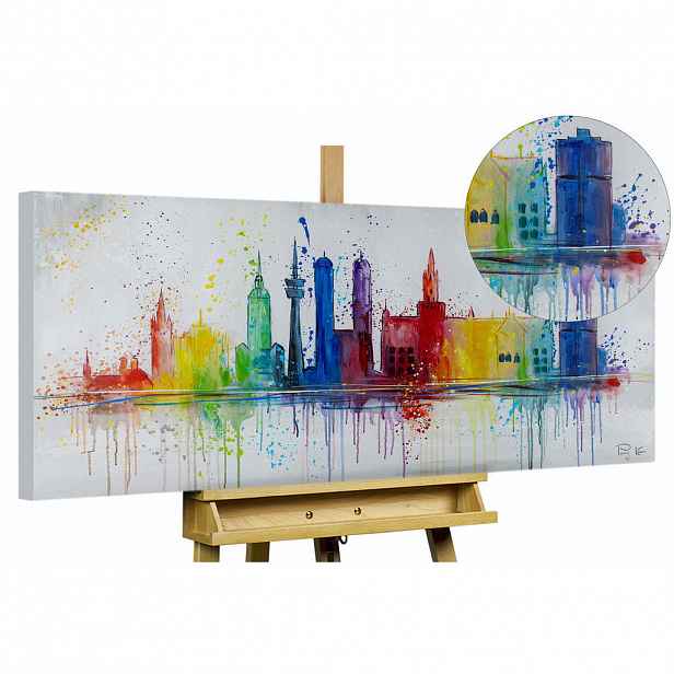 KUNSTLOFT OLEJOMALBA 120/60 cm, Město a architektura