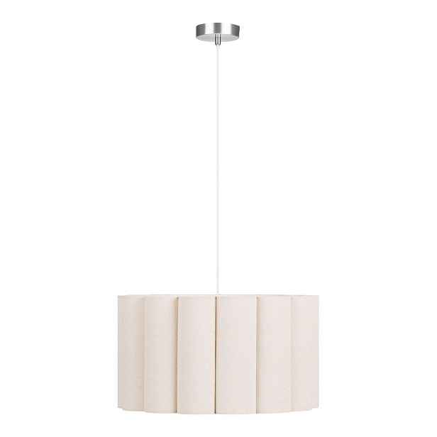 Béžové lněné závěsné svítidlo ø 45 cm Watton – House Nordic