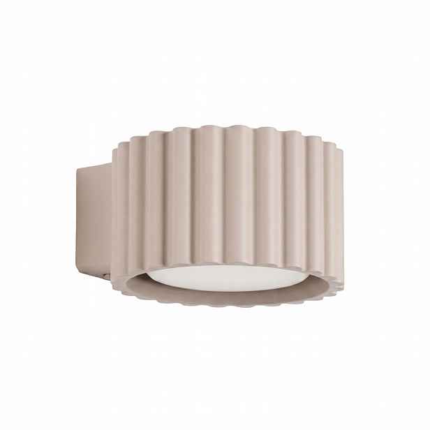 Nástěnná lampa ryhovaná kašmírová Lama Sollux Lighting šedá GX53 10 W