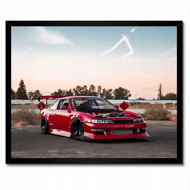 Plakáty v rámu 50x40 Sportovní červené auto