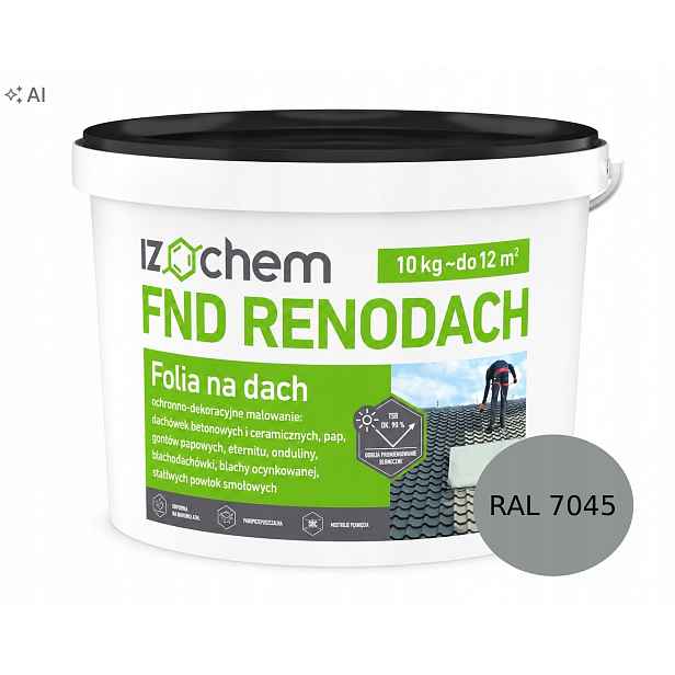 Renodach Šedá Fólie na plech Asfaltový Pás Betonu Trvanlivé dřevo Elastická 10 kg
