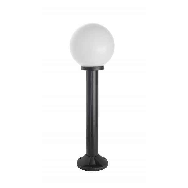 Stojací zahradní lampa skleněná koule 20 cm bílá nebo kouřová 70 cm Su-ma