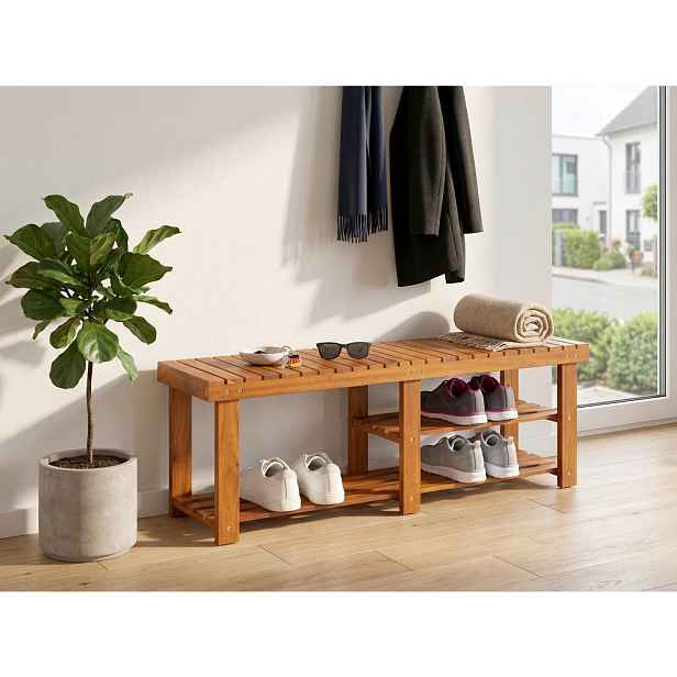 Prestige Home REGÁL NA BOTY, barvy akácie, akácie,