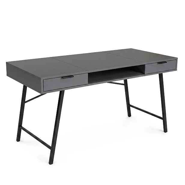 Ak furniture Psací stůl Arden 120 cm grafit/černý