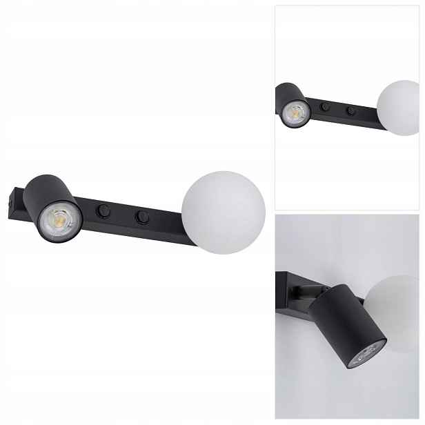 Černé pohyblivé nástěnné svítidlo Vox do ložnice nad postel, moderní, Tk Lighting