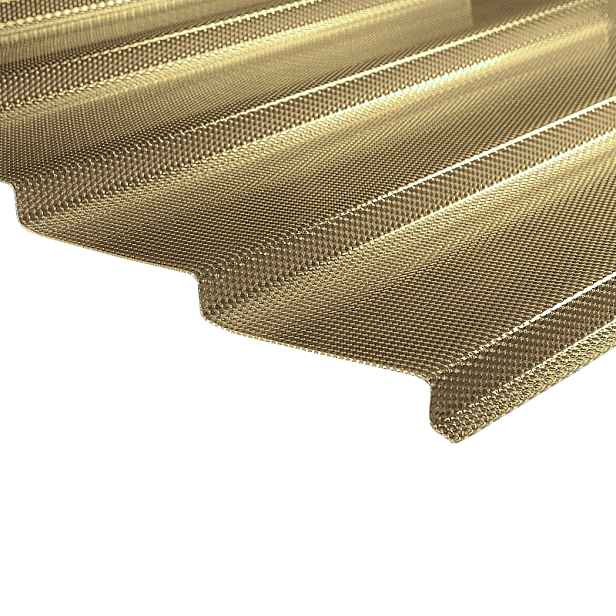 Deska polykarbonátová profilovaná MARLON CSE Diamond Z-TOP 2UV bronz 2,8×954×4 000 mm