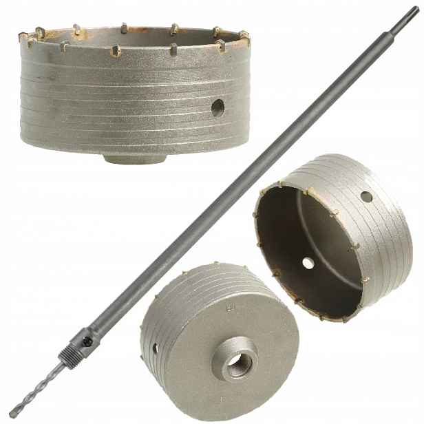 Korunkový Vrták Na Betonu 130 mm Adaptér Sds plus 600 mm Fréza Korunka Adaptérem