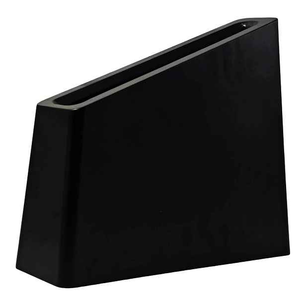 Magnetický stojan na nože, držák na nože, dřevěný, černý, oboustranný