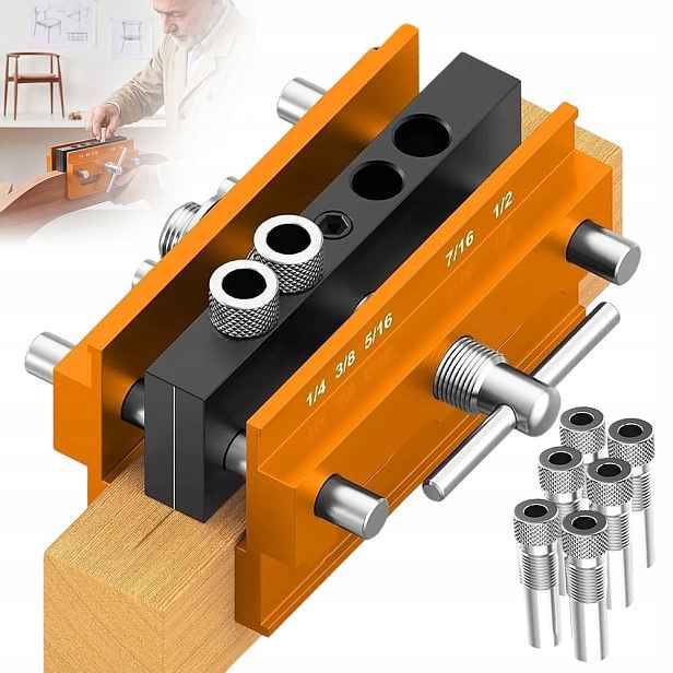 Vzorníková Šablona 3V1 Pro Excentrické Vrtání Kolíků Vrtáky 6 8 10 MM