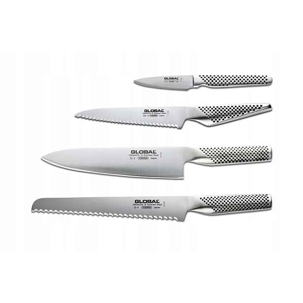 Global Essential Set – sada 4 kuchyňských nožů G-2, G-9, GS-14, GSF-46