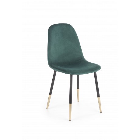 Jídelní židle K-379, tmavě zelená