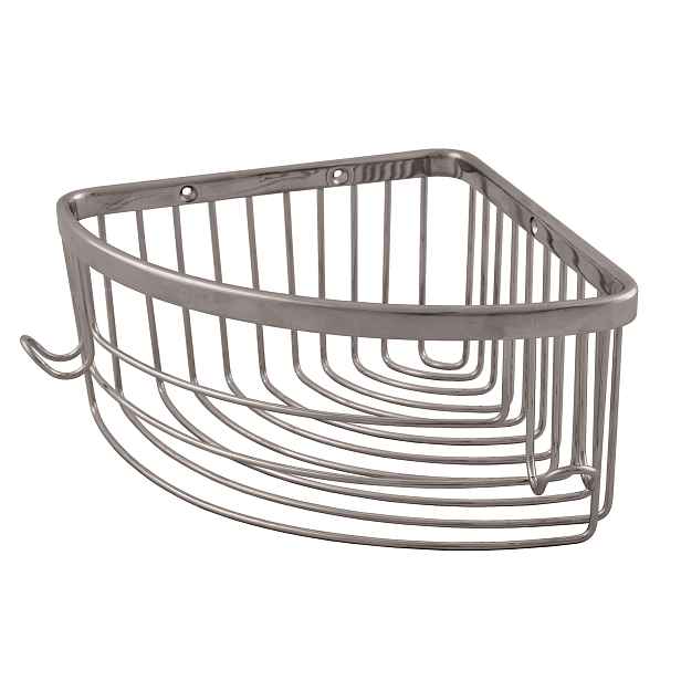 COLORADO - Koupelnový doplněk Polička drátěná rohová, Metal Grey - lesklá COA0801MGL, RAV Slezák