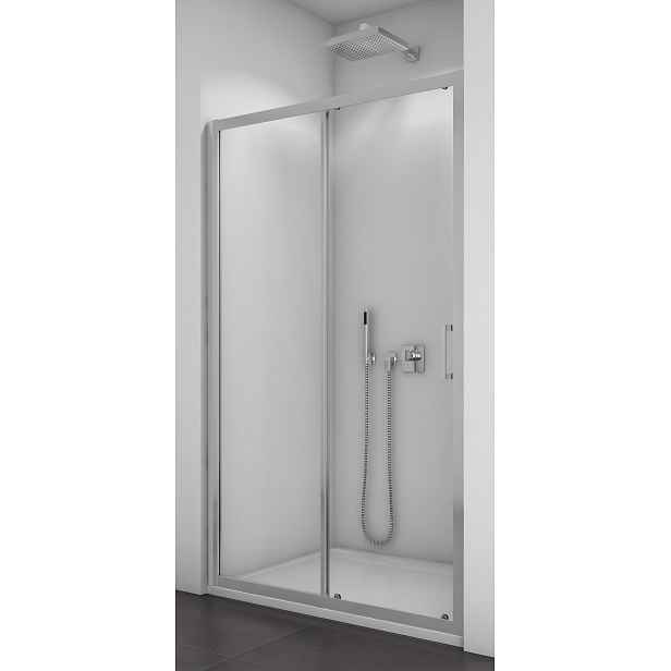 SanSwiss TOPS2 1400 01 07 Sprchové dveře jednodílné 140 cm, matný elox/sklo
