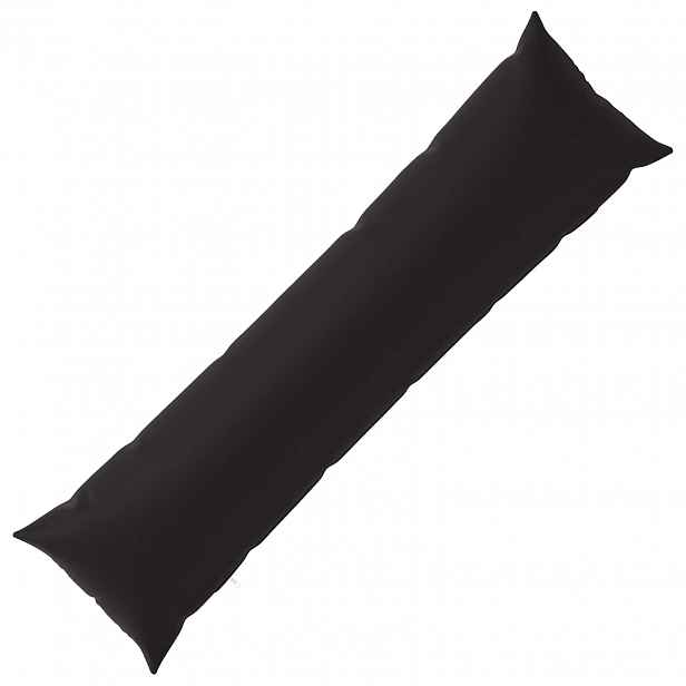 vidaXL Povlak na polštář HEERLEN Černá 40 x 145 cm Polyester