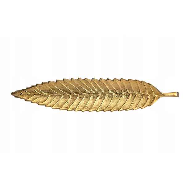 Dekorativní podnos patera List zlatý 50 cm