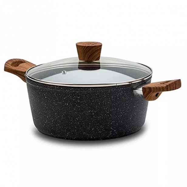 Hrnec granit s pokličkou "Nature" 24cm
