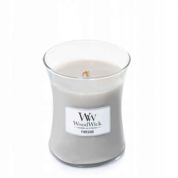 Woodwick Střední vonná svíčka Fireside podzimní 275 g jako Dárek