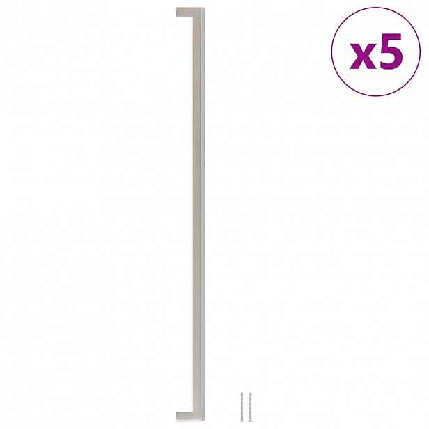 vidaXL Nábytkové úchytky 5 ks stříbrné 480 mm nerezová ocel