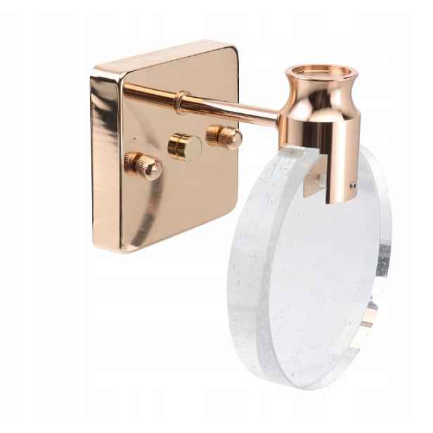 Křišťálová nástěnná lampa s bublinkami, zlatá