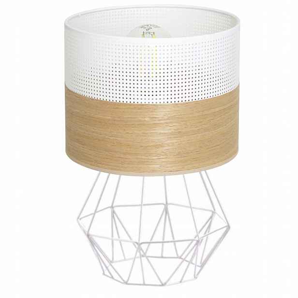 Noční Lampa Stolní Ažurové Stínidlo Díry Diamant Polsko Do Kanceláře Led E27