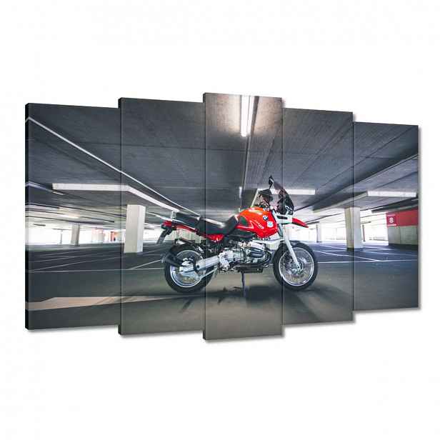 Obrazy 100x60 Červený motocykl Bmw