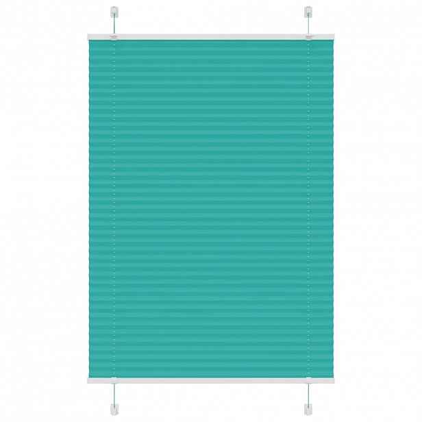 vidaXL Plisovaná roleta Benzínová zelená 90x100 cm Šířka látky 89,4 cm