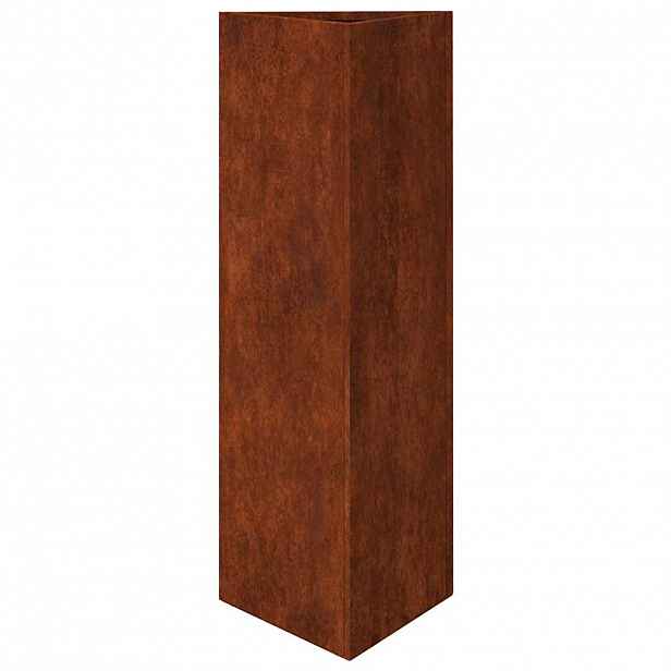 vidaXL Zahradní truhlík 30 x 26 x 75 cm cortenová ocel