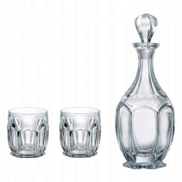 Bohemia Safari – Sada Na Whisky: Karafa 6 Sklenic
