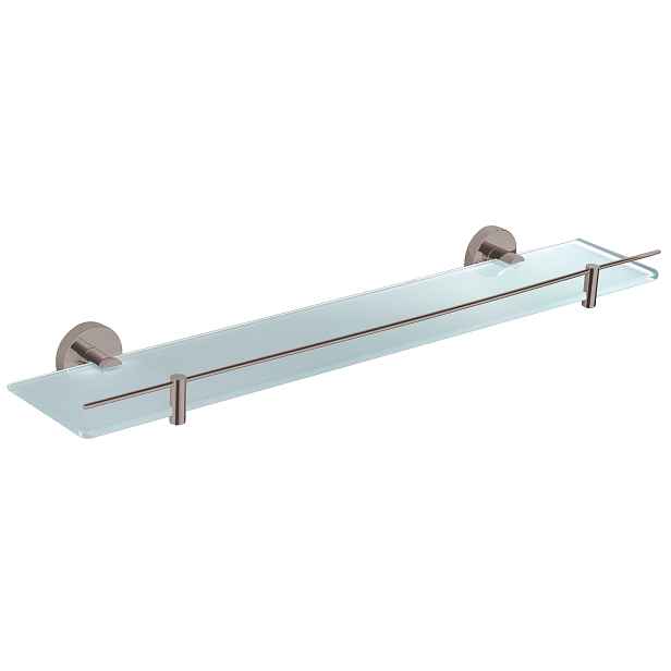 COLORADO - Koupelnový doplněk Polička skleněná 600 mm, Metal Grey - lesklá COA0900/60MGL, RAV Slezák