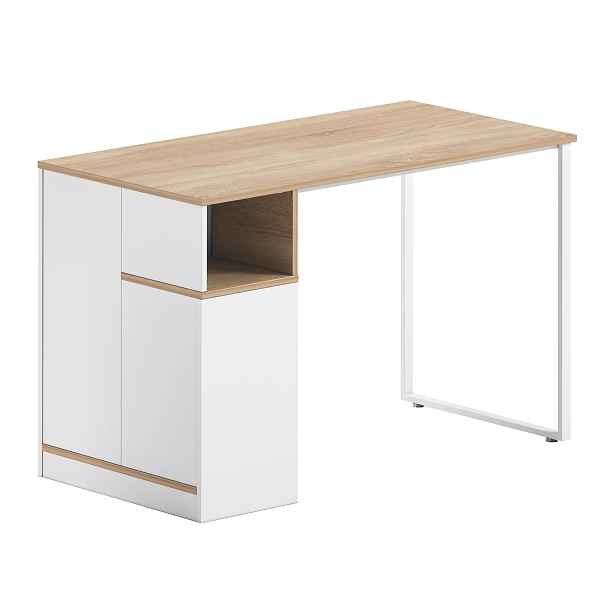 Kontrast Psací stůl BB101 120 cm jasan/bílý