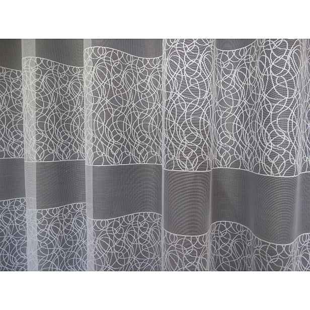 Mg Záclona 618/140 Bílá 300x270 cm Hotová Obšitá M