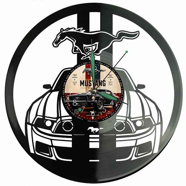 Mustang Auto Nástěnný Vinyl Vinylová Deska Dárek Narozeniny Památka