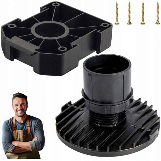 Nábytková noha pro vysoké zatížení H-50 mm (43-70 mm) s upevňovací hlavou 20 ks