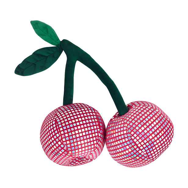 Plyšový dekorační polštář 25x30 cm Disco Cherries – Catherine Lansfield