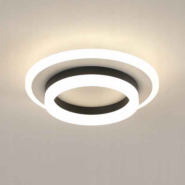 Stropní svítidlo Led kulaté černé 24W 4500K