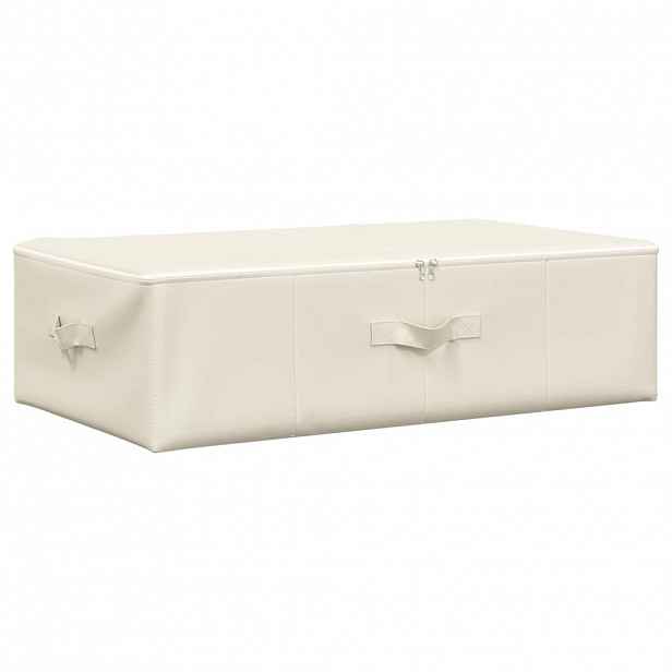vidaXL Úložný box textil 70 x 40 x 18 cm krémový
