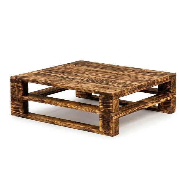 Dřevěný stolek 60 x 60 cm Rustykální stolek Zahradní nábytek z masivu