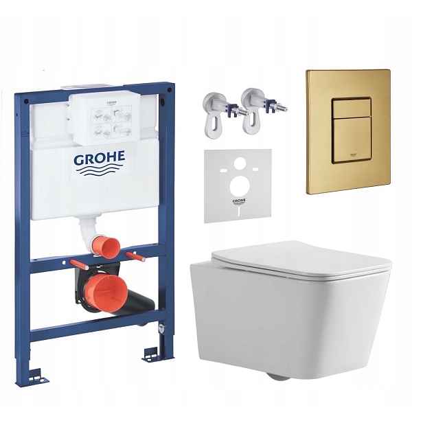 7v1 Wc Podomítkový Set Stelaz Grohe 820 mm Wc Mísa Tornado Tlačítko