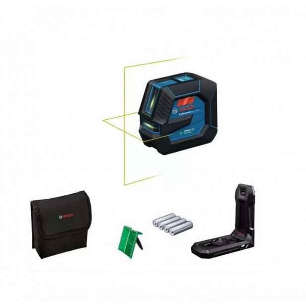 Bosch - Čárový laser, dosah 20 m, s příslušenstvím 0601065600