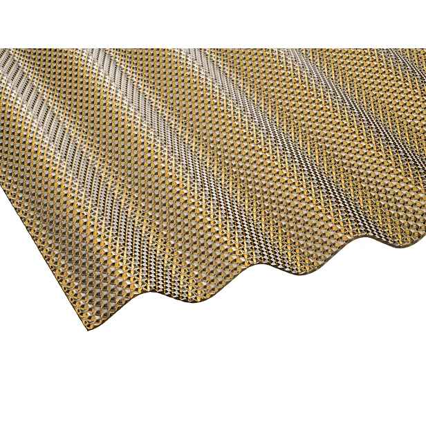 Deska polykarbonátová vlnitá MARLON CSE Diamond VL 76/18 2UV bronz 2,6×1 045×6 000 mm