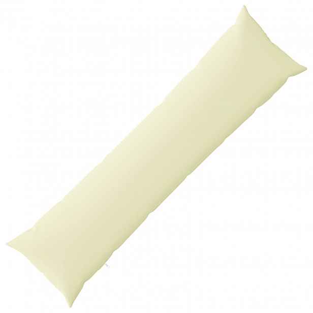 vidaXL Povlak na polštář HEERLEN Krémová 40 x 145 cm Polyester
