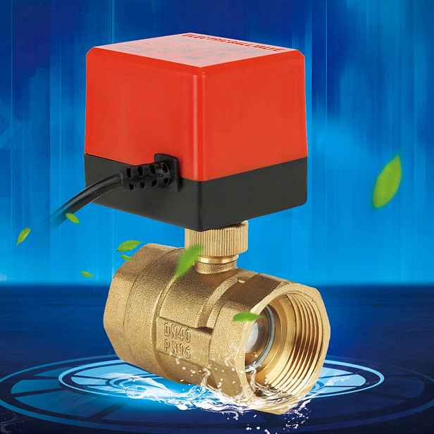 Elektroventil Kulový S Pohonem Pohon DC 24V Elektrický Dvoucestný Ventil